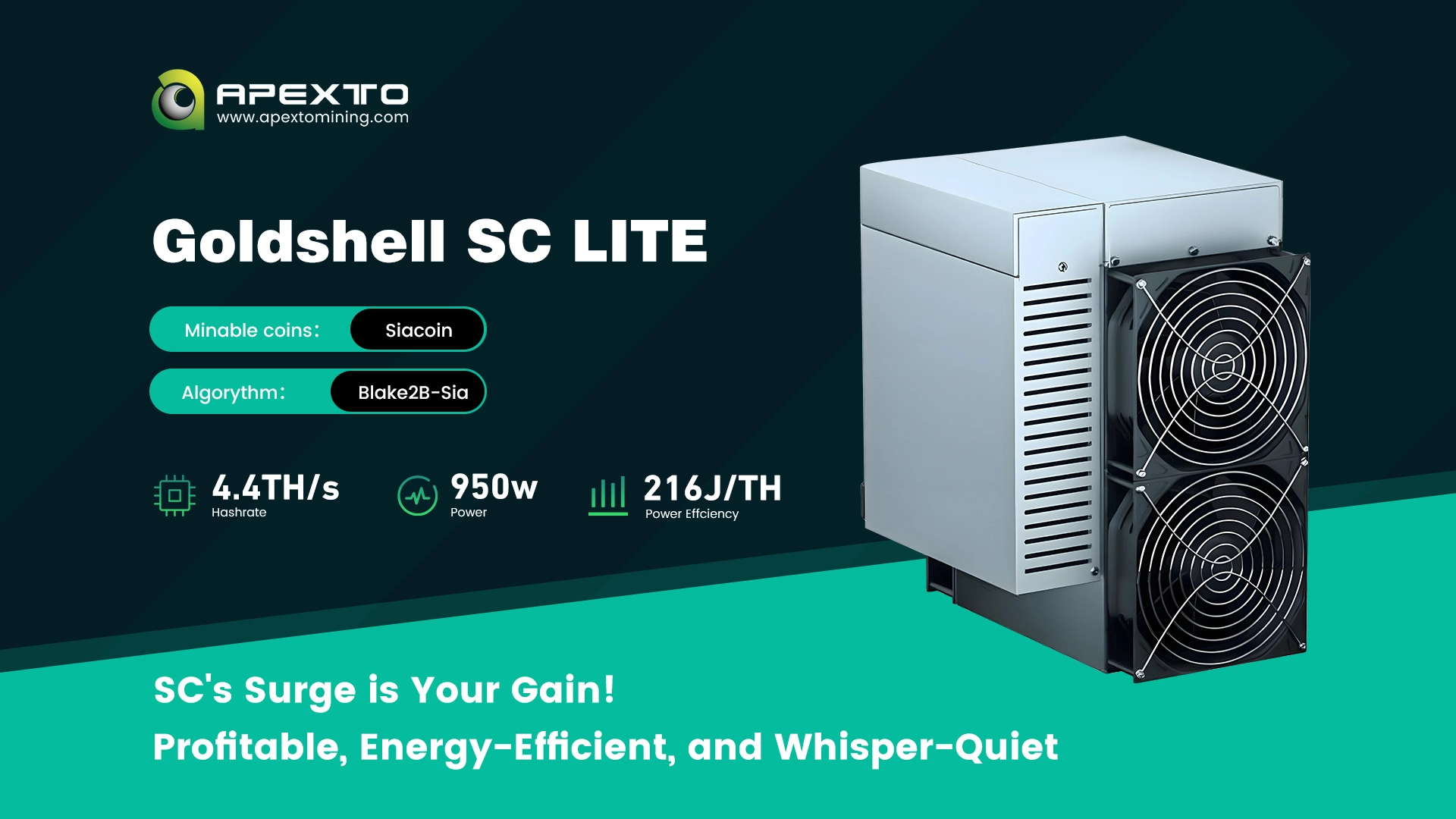 Goldshell SC Lite Siacoin Miner: New Era of Home Mining